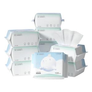 SHI YUE JIE JING | Dry and Wet Use Baby Cotton Towels