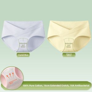 YUNASHA | Antibacterial Extended Waistband Maternity Underwear