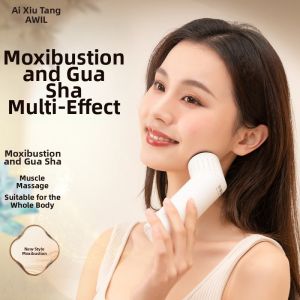 Home Use Acupoint Massage Stick Full Body Shiatsu Stone Scrubbing Brushing Meridian Unblocking Moxibustion Gua Sha Tool