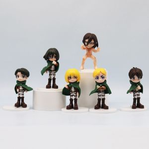 Bandai | Attack on Titan Eren Yeager Mikasa Ackerman anime character figure personality handsome decorative ornament model boy gift