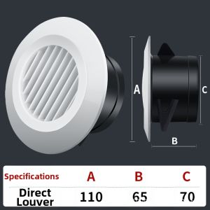 「China Plug」JIACHANGLE | Round Intake Exhaust Vent for Home Ventilation System