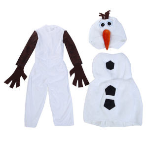 Kids Halloween Costumes Child Comfy Deluxe Plush Adorable Olaf Cosplay Toddler Favorite Cartoon Movie Snowman Party Dress-up