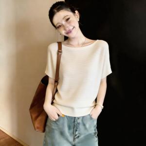 Ice Silk Thin Big Size Slimming Concealing T-shirt