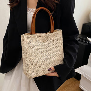 Túi Xách Đeo Vai Thắt Lưng Thủ Công Thời Trang Mùa Hè 2025 Cho Nữ Túi Tote Đơn Giản Có Khóa Từ Túi Tote Phong Cách Hàn Quốc