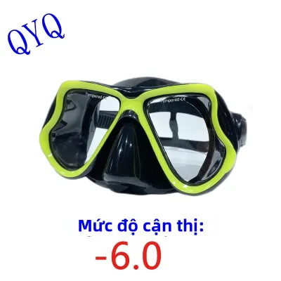 Mặt Nạ Lặn QYQ Dành Cho Người Lớn Kính Lặn Cận Thị Tầm Nhìn Rõ Nét Dưới Nước Thiết Kế Ôm Sát Bảo Vệ An Toàn.