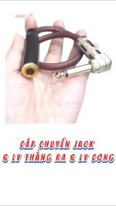 Dây chuyển 6 Ly thẳng ra 6 Ly Cong chữ L Dây chuyển Jack 6 Ly cong 90 độ Dây 6 Ly đầu đực cái