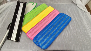 อะไหล่ผ้าถูพื้นไมโครไฟเบอร์ ผ้าม็อบไมโครไฟเบอร์ ผ้าถูพื้น ขนาด 18 นิ้ว มี 4 สีให้เลือก microfiber mop 18"