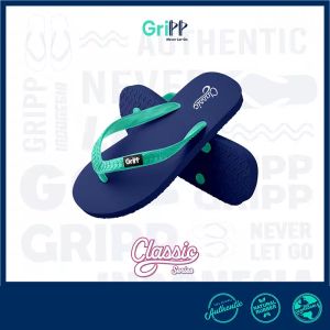 GriPP - Sandal Jepit Classic Navy & Turquoise: Pilihan Nyaman untuk Outdoor