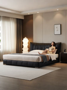 Modern Luxe Leather Bed 180cm
