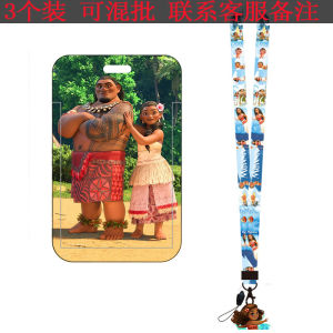 Moana Moana Moana Moana VARNA Princess Mao Yi Cartoon Card Holder Student Certificate Holder Long Lanyard Bag