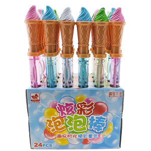 Large 37cm Handheld Bubble Water Stick Childrens Toy Supplemental Liquid Kindergarten Square Prize Small Gift Outdoor Play