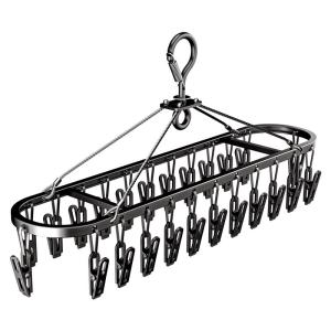 youqin | Stainless Steel and Aluminum Clothes Drying Rack Multiple Clips