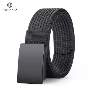 OKIMY Fashion Mens Belts Durable Nylon Belt Trendy Utility Waist Belts 120cm Adjustable Length Scratch Resistant Belts for Men Vintage Jeans Belt for Men