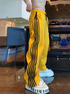 กางเกงขายาวทรงหลวมสไตล์อเมริกันสำหรับผู้ชาย ทรงตรง กางเกงขายาวทรงขากว้าง ทรงสลิมฟิต ดีไซน์ขากว้าง กางเกงขายาวทรงหลวม