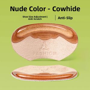 XIANZHAO | Mens Leather Shoes Heel Pads Silicone Anti-Slip Foot Protection Shoe Size Reduction Half Size Pad For Slip Resistance