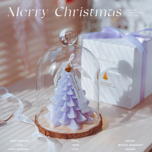 Handmade Purple Aromatherapy Candle Creative Decorative Gift Box for Women Bedroom Decor Ideal for New Year Christmas Gifts