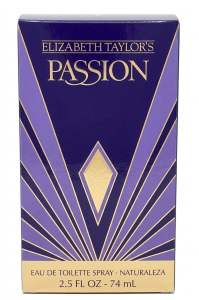 Elizabeth Taylors Passion Eau de Toilette Spray for Women Natural Eau 2.5 FL OZ 74 mL
