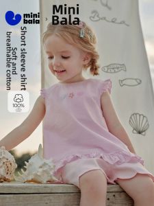 MINI BALA | Cotton Short Sleeve Blouse for Girls
