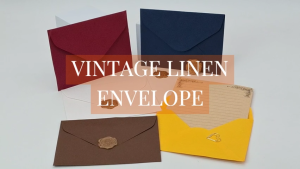 VSPH Vintage Linen Envelopes Retro Textured Envelope Wedding Invitation