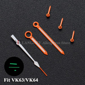 Watch Hands Fits VK63 VK63A quartz Movement Hands Green Luminous For Speed Master Hand VK63 Hand VK64 6 Hand Watch Accessories