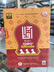 Buku Iqro QRcode. edisi terbaru 2024. metode Scan Barcode lebih mudah