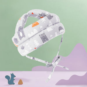 Hamshmoc Children Toddler Head Protection Cap Anti-Fall Cotton Baby Safety Helmet Anti-Collision Adjustable Breathable for Baby Learning To Walk Safety Accessories