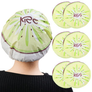 【On Sale】Cute Cartoon Fruits Waterproof Elastic Shower Cap Facial SPA  Bath Cap for Women
