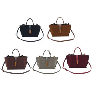 Ueblock✈ PU Leather Shoulder Bag Retro Underarm Bag Large Commuter Bag for Women