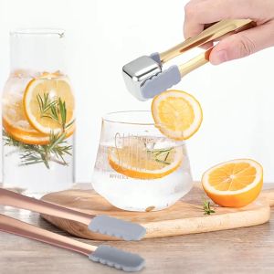 Es Gula Kecil 304 Stainless Steel Ice Sugar Cube Tong Emas
