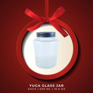 YUGA Glass Jar | Toples Kaca Cantik | Cookies Jar