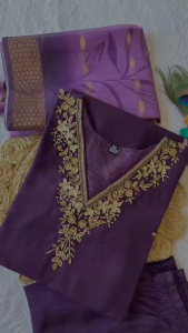 [PRE-ORDER] Size M to 2XL KURTI PANT OR DUPPAT FABRIC:- ROMAN SILK WITH HEAVY EMBROIDERED WORK 3pcs sets_365
