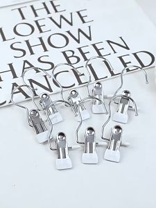 Greenika คลิปเก็บเสื้อผ้า ที่หนีบผ้าสแตนเลสสีสันสดใส อเนกประสงค์ รับน้ำหนักได้ดี ประหยัดพื้นที่