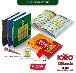Terbaru Buku Iqro Qrcode Edisi 2024 Barcode Full Colour 182 Video Per Halaman Lengkap Jilid 1-6