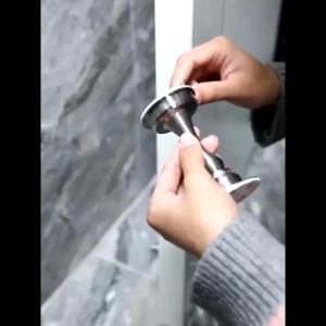 (HỎA TỐC) - Hút Chặn Giữ Cửa Nam Châm Chống Va Đập Hít Cửa Inox 304 Không Cần Khoan Kèm Keo 3m Dán Sàn Và Vít Lực Hít Mạnh