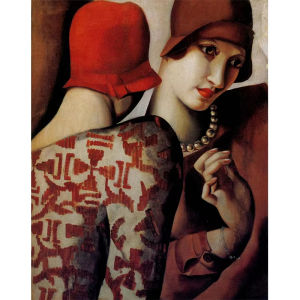 Bandai | Oil Painting by Number Kit Tamara De Lempicka Woman Art for Adults Canvas Abstract Nordic Wall Art Home Decor Gift