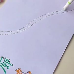 6pcs/Box Creative Dream Hand Account Curve Pen Set: Colorful Curve Highlighter Markers