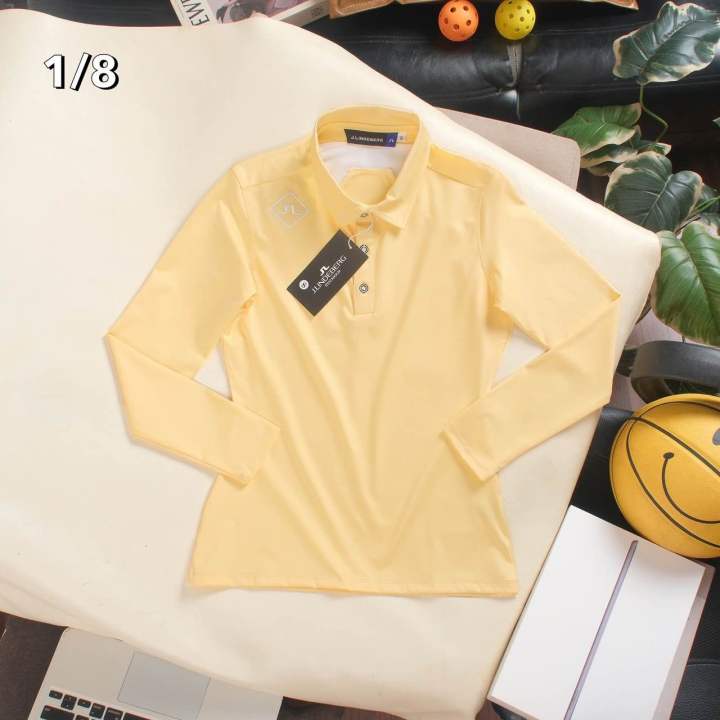 เสื้อตีกอล์ฟผู้หญิง คอปกแขนยาว polo woman 12