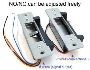 Original DC12V Stainless Steel Sturdiness Narrow Frame Fail Secure ANSI standard Electric Strike Lock electronic door lock
