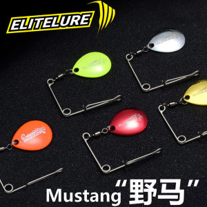 3PCS ELITELURE Mustang Metal Leaf Spinning Bait Swimbait Wobblers Spinnerbait Tackle Rig for Bass And Pike Fishing Accessories