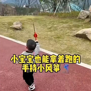Fishing rod dynamic kite outdoor handheld mini kites for children fishing rod kite childrens small handheld special mini cartoon