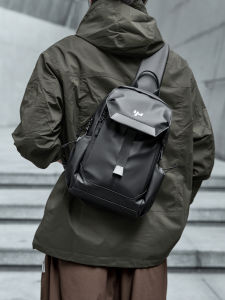 Casual Mens Crossbody Bag Sports Riding Waist Bag Leisure Japanese Trendy Brand INS Summer Small Crossbody Bag Oxford Cloth