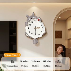 HAOJIUBUJIAN | Retro Silent Cartoon Cat Wall Clock