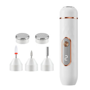 Ms.Dear | Electric Nail Foot File 2-in-1 Hand Foot Care Tool with Replaceable Grinding Heads Portable Callus Remover for Nail And Toenail