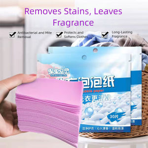 30/60/90pcs Laundry Detergents Sheets Laundry Soaps Paper Washing Dirty Laundry For Clothing Washing Machine For Home School