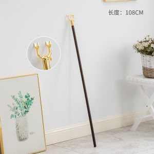 Extended Length Solid Wood Clothes Drying Rack for Balcony Home Use Thickened Clothing Store Storage Organizer