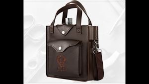 Bình inox đựng rươu logo vàng cao cấp 3 lít