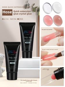 Cloud Diamond Crystal Extended Glue for Nail Beauty Shop No Paper Tray Nail Tip Nail Mold Quick Extension Nail Gel Suit