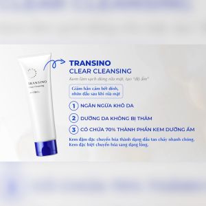 Combo 2 Kem Tẩy Trang TRANSINO Clear Cleansing 110g