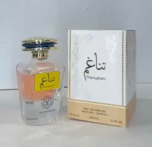 Thanugham Arabian Perfume* is a captivating fragrance that combines refreshing and exotic notes to create a unique and luxurious scent experience. This 100ml Eau de Parfum is perfect for those who appreciate a rich and long-lasting fragrance.