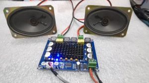 ลำโพงMini เสียงกลาง 2ดอก(1คู่) สำหรับงาน DIY ขนาด 2.3x3.5 นิ้ว  5 Watts 8 Ohm (1Pair/ 2Pcs.)